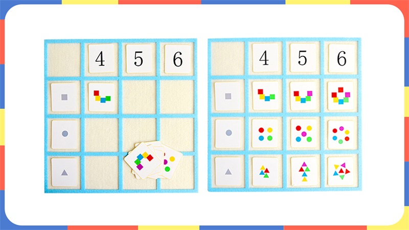 幼儿园 中班益智区《矩形方阵》