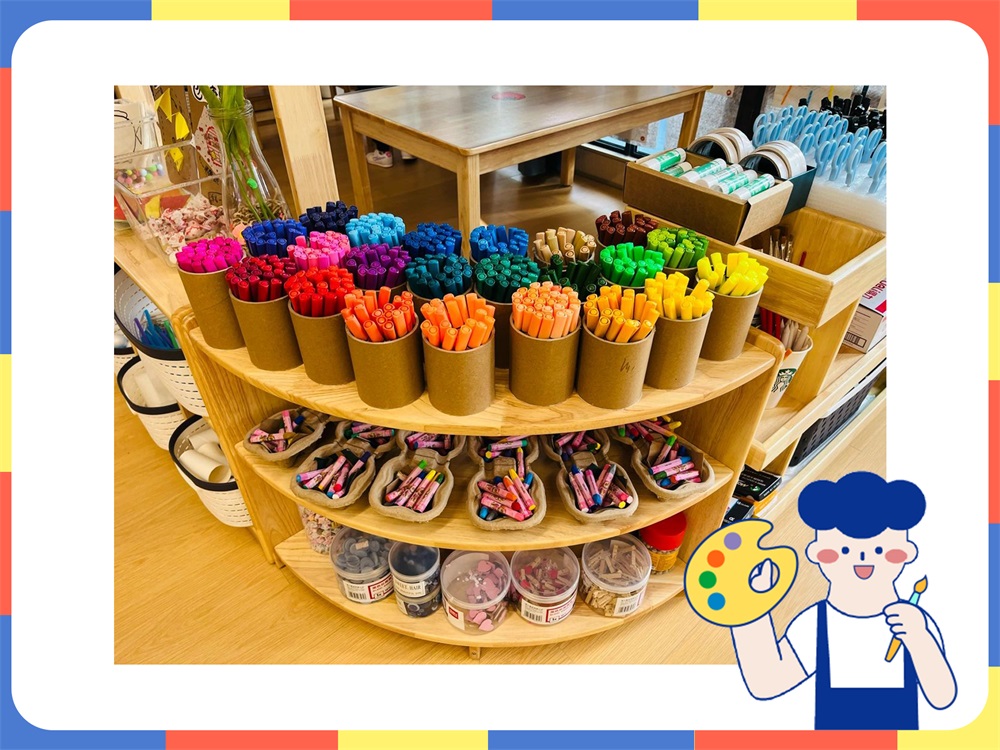 幼儿园 美工区摆放格局~色彩冲击