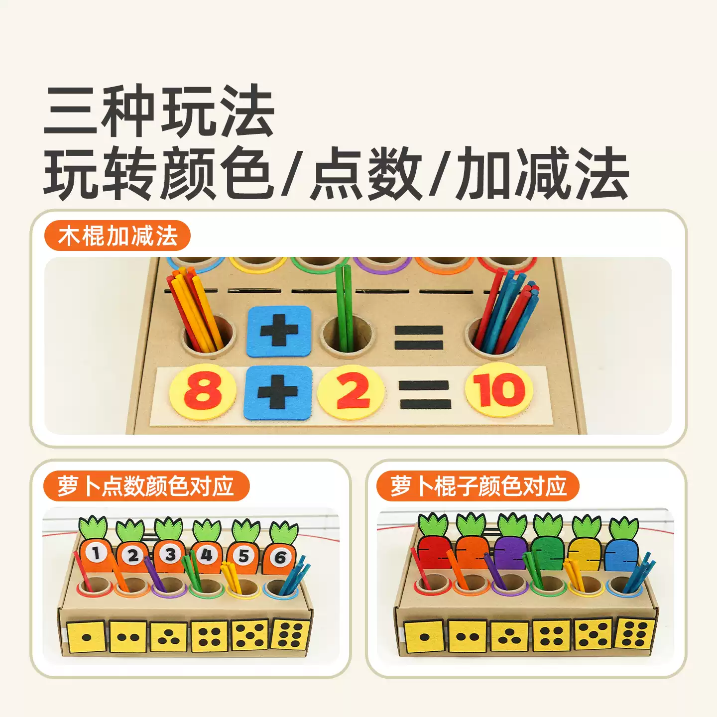 萝卜点数对应玩法展示